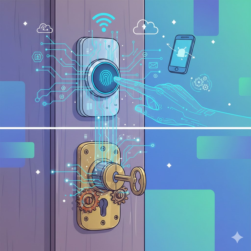 Замена личинки за минуту: как сделать дверь умной для автоматической аренды